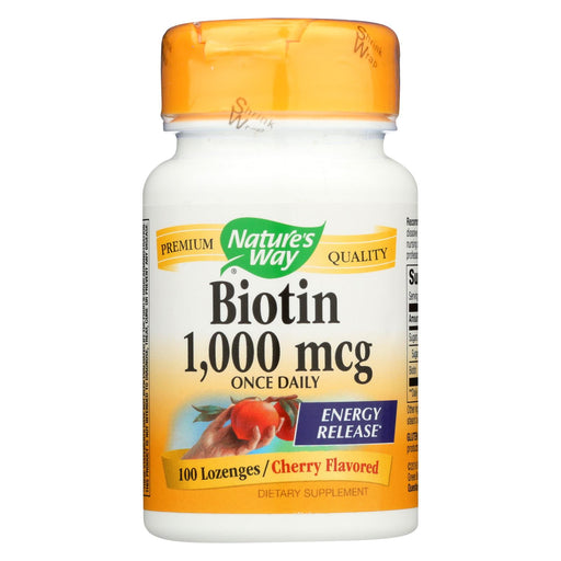 Nature's Way Biotin - 1000 Mcg - 100 Lozenges