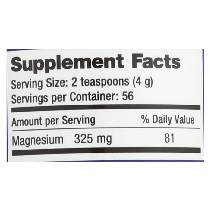 Natural Vitality Natural Magnesium Calm Raspberry-lemon - 8 Oz