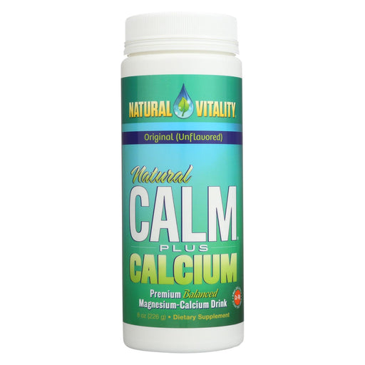 Natural Vitality Natural Magnesium Calm Plus Calcium - 8 Oz