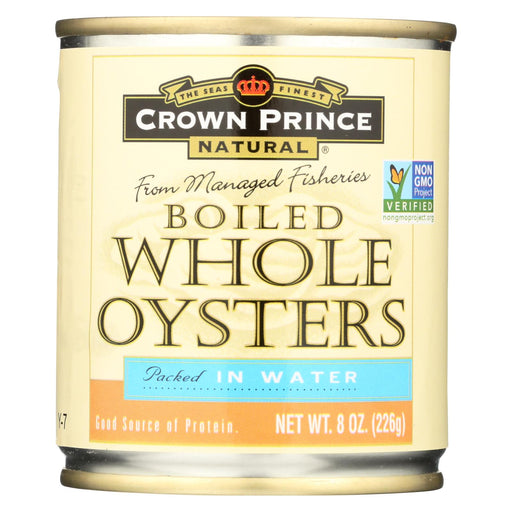 Crown Prince Oysters - Boiled - Case Of 12 - 8 Oz.