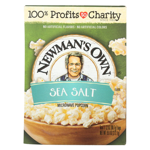 Newman's Own Natural Flavor Microwave - Popcorn - Case Of 12 - 10.5 Oz.