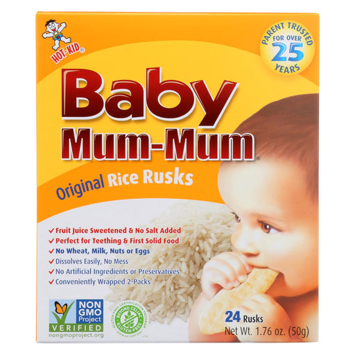Hot Kid Baby Mum Rice Biscuit - Case Of 6 - 1.76 Oz.