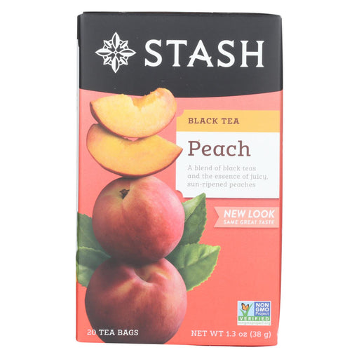 Stash Tea Tea - Black Peach - Case Of 6 - 20 Count