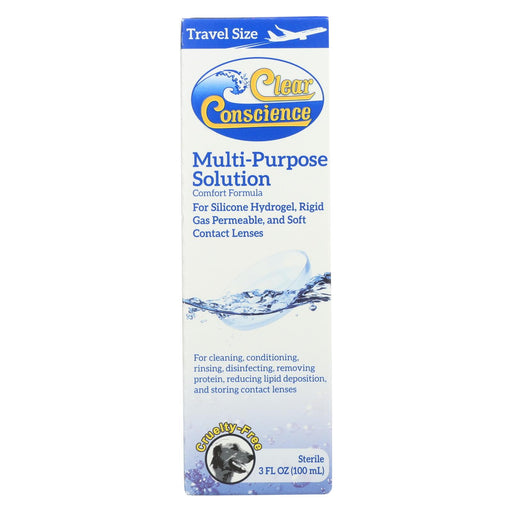 Clear Conscience Multi Purpose Contact Lens Solution - Travel Size - 3 Oz