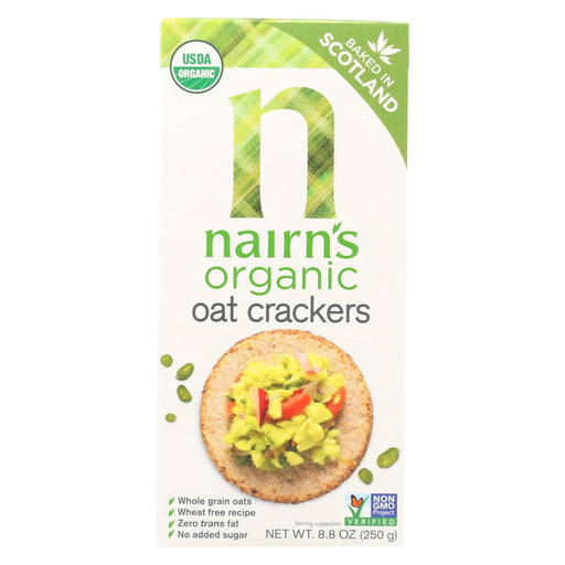 Nairn's Rough Cut Organic Oatcakes - Case Of 12 - 8.8 Oz.