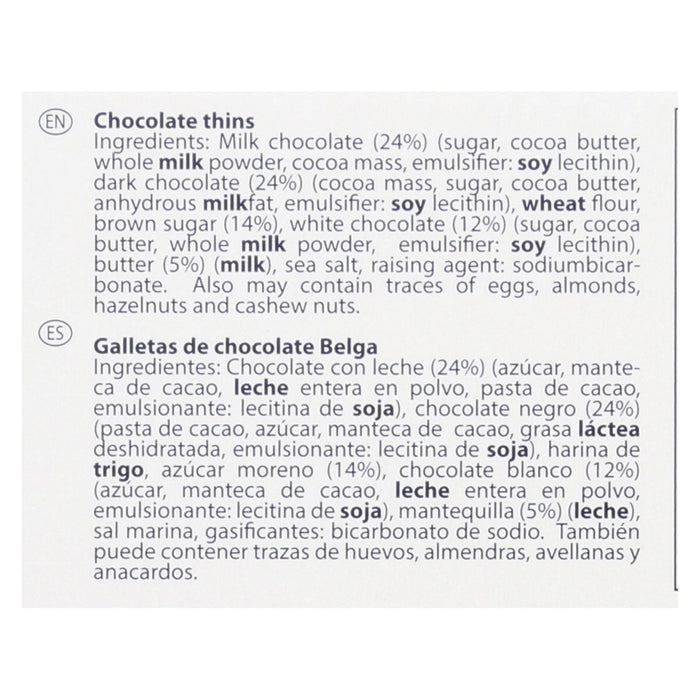 Jules Destrooper Cookies - Chocolate Thin - Case Of 12 - 3.52 Oz