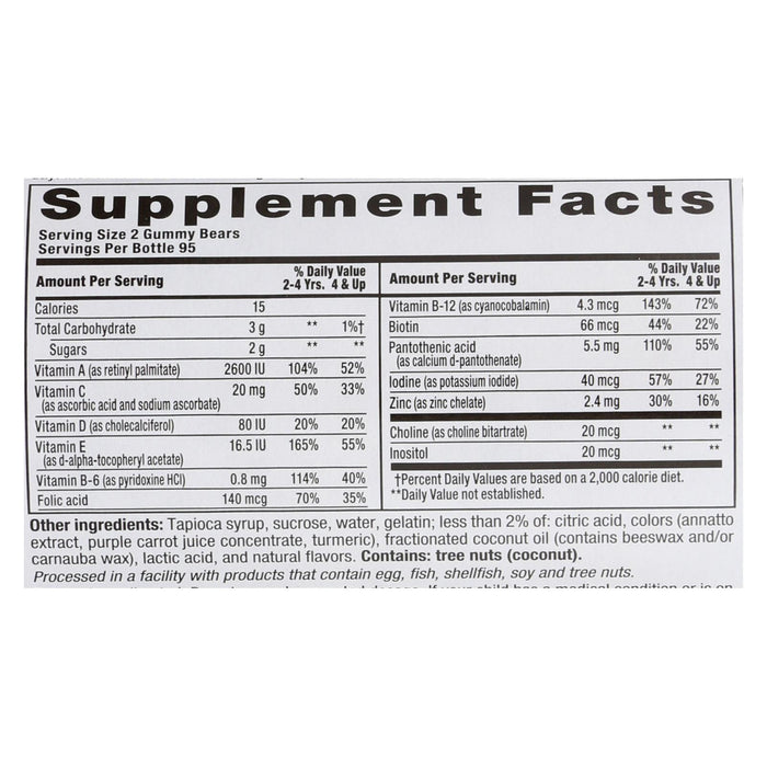 Nutrition Now Rhino Gummy Multi-vitamin - 190 Gummy Bears