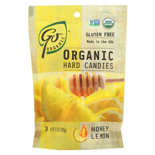 Go Organic Hard Candy - Honey Lemon - 3.5 Oz - Case Of 6