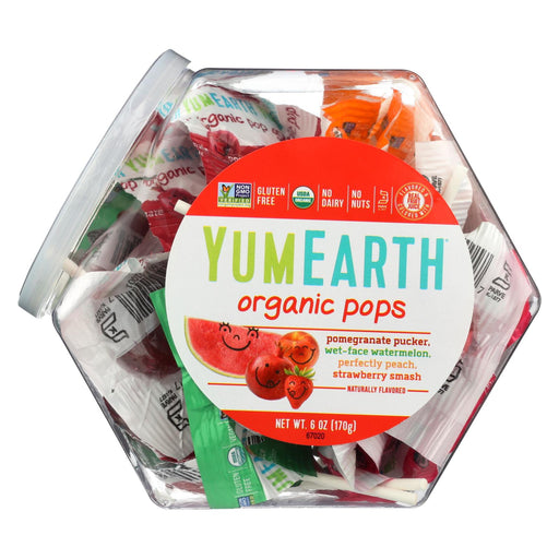 Yummy Earth Organic Lollipops Assorted Personal Bin - 6 Oz - Case Of 10