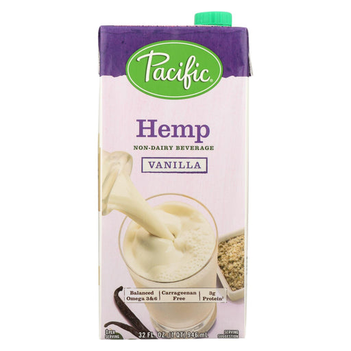 Pacific Natural Foods Hemp Vanilla - Non Dairy - Case Of 12 - 32 Fl Oz.