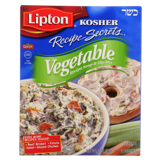 Lipton Soup And Dip Mix - Recipe Secrets - Vegetable - Kosher - Packet - 2 Oz - Case Of 12