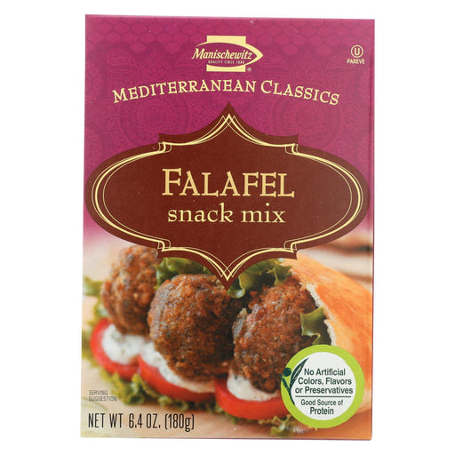Manischewitz Falafel Mediterranean Snack Mix - Case Of 12 - 6.4 Oz.