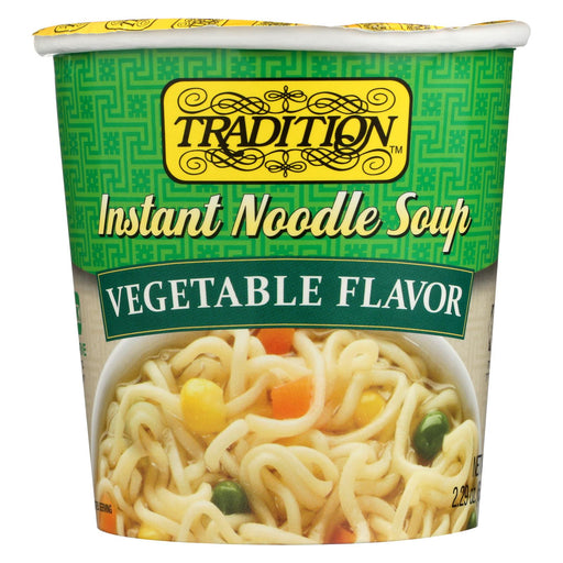 Tradition Instant Noodle Soup - Vegetable Flavor - Case Of 12 - 2.29 Oz.