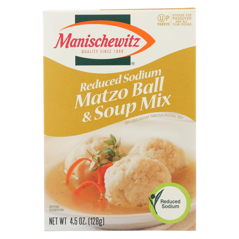 Manischewitz Soup Mix - Matzo Ball - L-s - Case Of 12 - 4.5 Oz