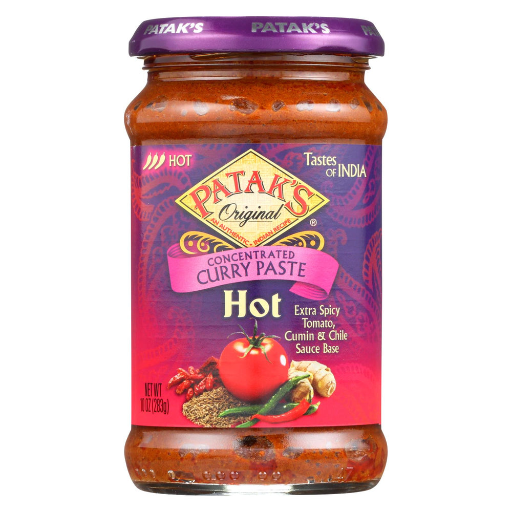 Pataks Curry Paste - Concentrated - Hot - 10 Oz - Case Of 6
