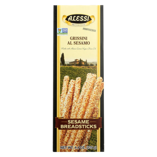 Alessi Breadsticks - Sesame - Case Of 12 - 4.4 Oz.