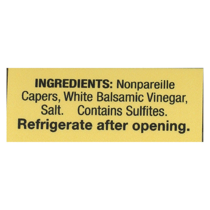 Alessi Capers In White Balsamic Vinegar - 3.5 Oz - Case Of 6