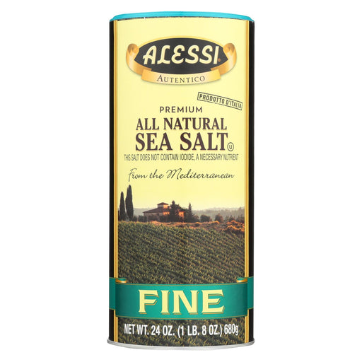 Alessi Mediterranean Sea Salt - Fine - Case Of 6 - 24 Oz.