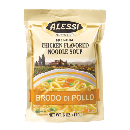 Alessi Noodle Soup - Chicken - Case Of 6 - 6 Oz.