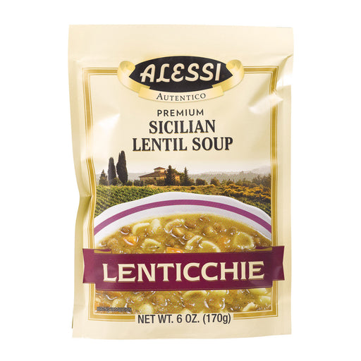 Alessi Sicilian Lentil Soup - Lenticchie - Case Of 6 - 6 Oz.