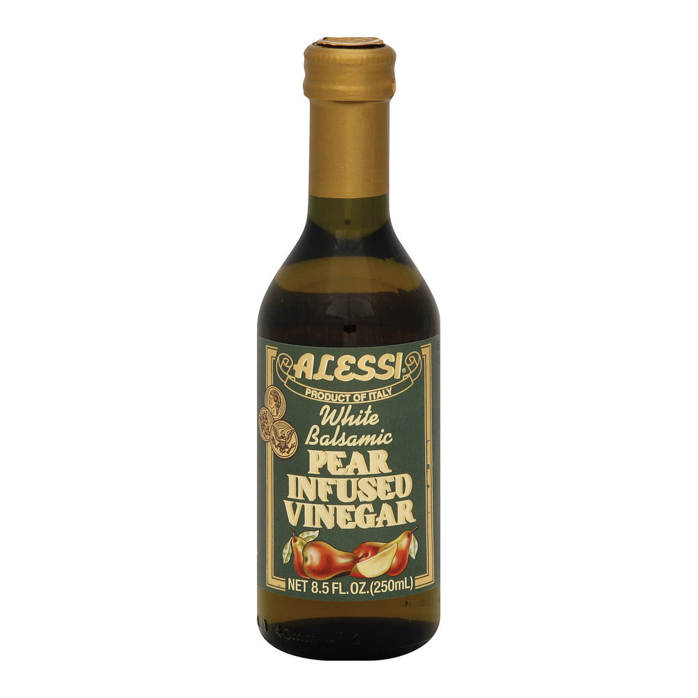 Alessi Pear Infused Vinegar - White Balsamic - Case Of 6 - 8.5 Fl Oz.