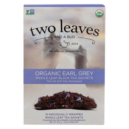 Two Leaves And A Bud Black Tea - Organic Earl Grey - Case Of 6 - 15 Bags