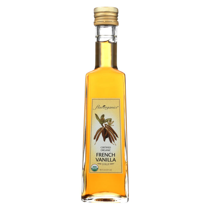 Flavorganics Syrup - Organic - French Vanilla - 8.5 Oz - Case Of 6