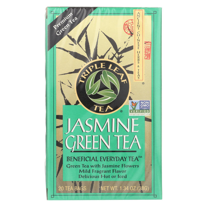 Triple Leaf Tea Jasmine Green Tea - 20 Tea Bags - Case Of 6