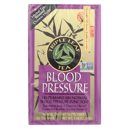 Triple Leaf Tea Blood Pressure - 20 Tea Bags - Case Of 6