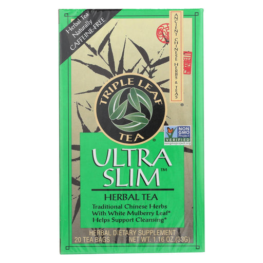 Triple Leaf Tea Ultra Slim Tea Decaffeinated - 20 Tea Bags - Case Of 6
