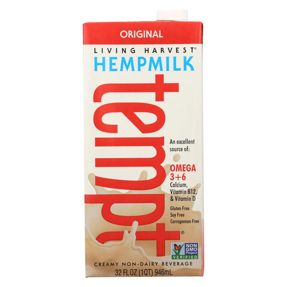 Living Harvest Hemp Milk - Original Flavor - Case Of 12 - 32 Fl Oz.