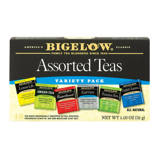 Bigelow Tea Assorted Tea - 6 Variety - Case Of 6 - 18 Bag