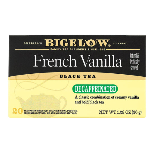 Bigelow Tea Tea - Decaf - French Vanilla - Case Of 6 - 20 Bag