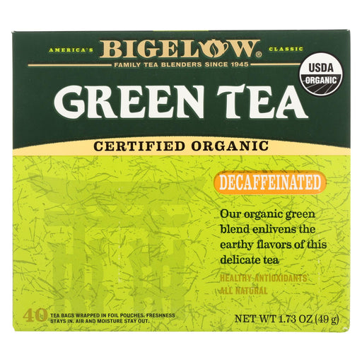 Bigelow Tea Organic Green Tea - Decaf - Case Of 6 - 40 Bag