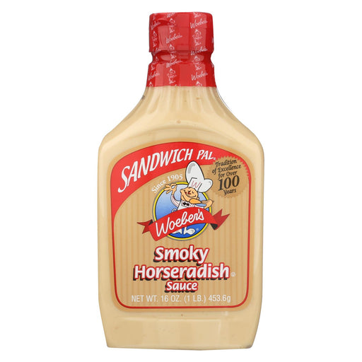 Woeber's Sandwich Pal Smoky Horseradish Sauce - Case Of 6 - 16 Fl Oz.