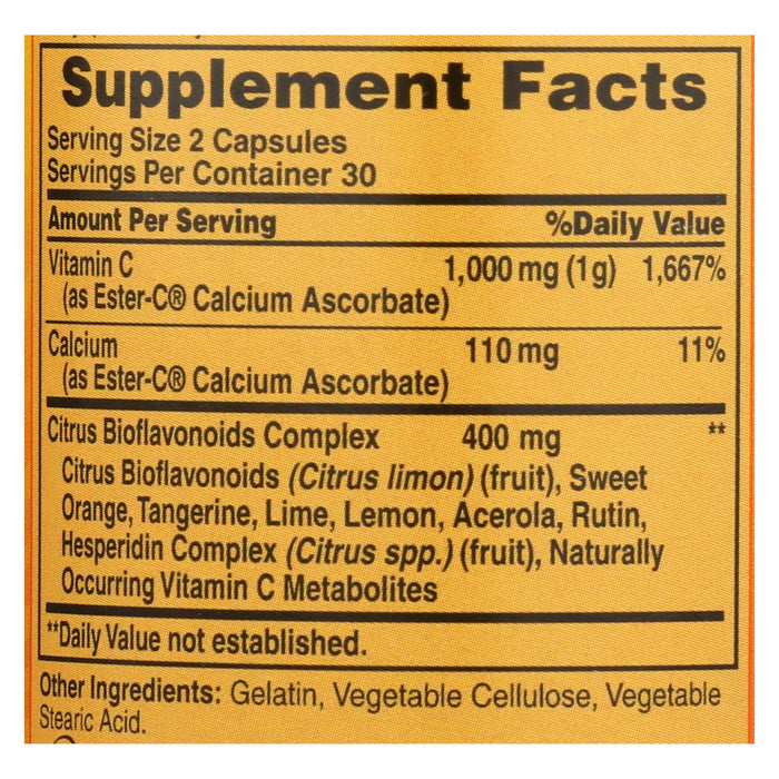 American Health Ester-c With Citrus Bioflavonoids - 500 Mg - 60 Capsules