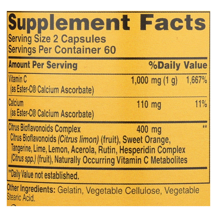 American Health Ester-c With Citrus Bioflavonoids - 500 Mg - 120 Capsules