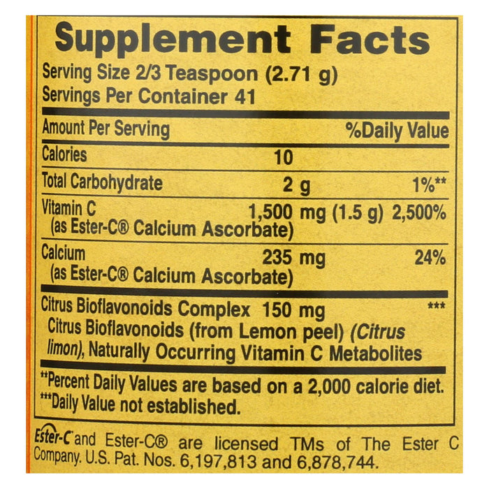 American Health Ester-c Powder With Citrus Bioflavonoids - 4 Oz