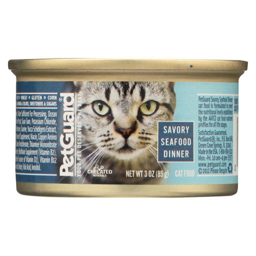 Petguard Cats Food - Savory Seafood Dinner - Case Of 24 - 3 Oz.