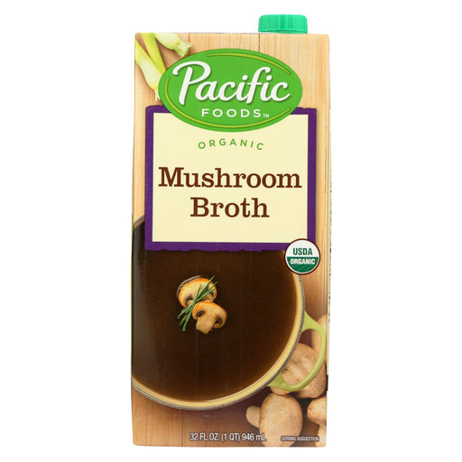 Pacific Natural Foods Mushroom Broth - Organic - Case Of 12 - 32 Fl Oz.