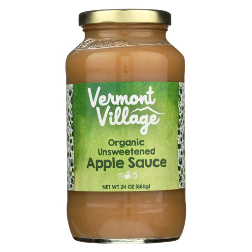 Vermont Village Organic Applesauce - Unsweetened - Case Of 6 - 24 Oz.