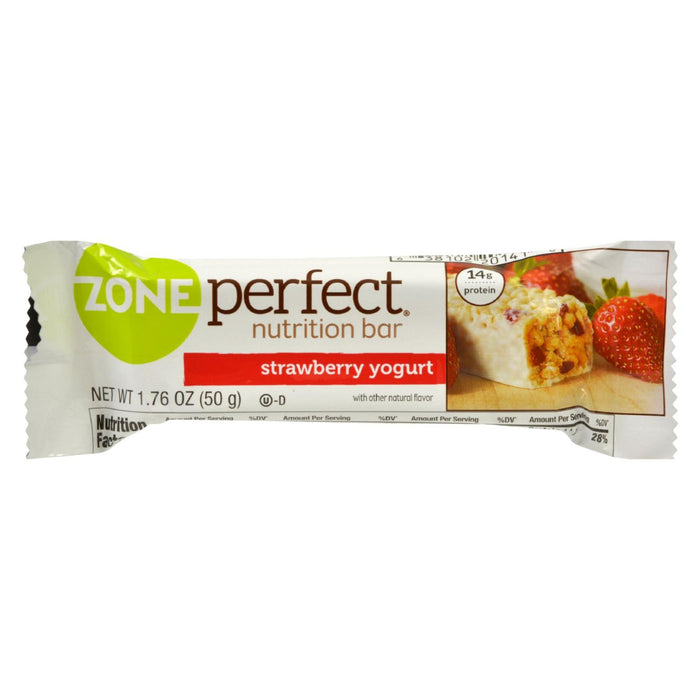 Zone Nutrition Bar - Strawberry Yogurt - Case Of 12 - 1.76 Oz