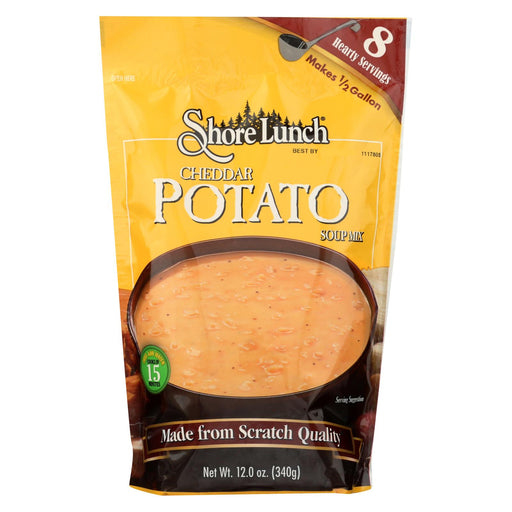 Shore Lunch Cheddar Potato Soup Mix - Case Of 6 - 12 Oz.