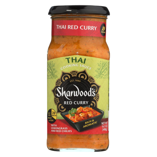 Sharwood Red Thai Curry Cooking Sauce - Case Of 6 - 14.1 Fl Oz.