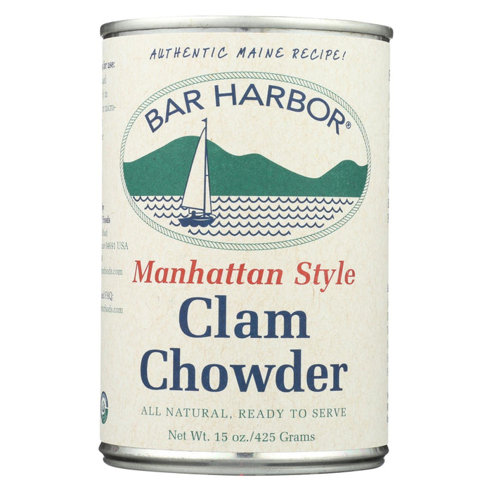 Bar Harbor Manhattan Clam Chowder Soup - Case Of 6 - 15 Oz.