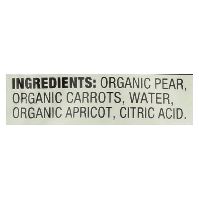 Earth's Best Organic Pear Carrot Apricot Baby Food Puree - Stage 3 - Case Of 12 - 4.2 Oz.