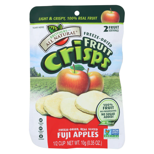 Brothers All Natural Fuji Apple Fruit Crisps - Case Of 24 - .35 Oz