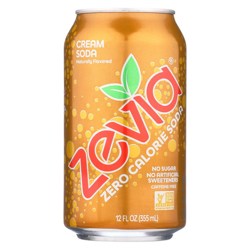 Zevia Soda - Zero Calorie - Cream Soda - Can - 6-12 Oz - Case Of 4