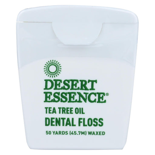 Desert Essence Dental Floss Tea Tree Oil - 50 Yds - Case Of 6