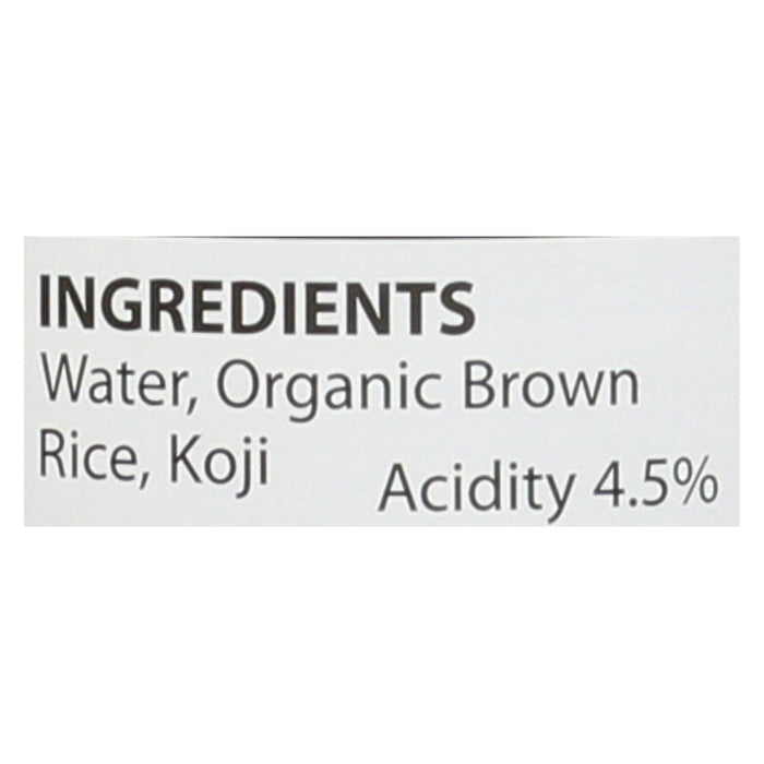 Eden Foods Organic Vinegar - Brown Rice - Case Of 12 - 10 Fl Oz